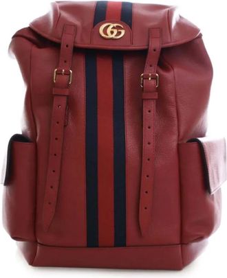 Gucci Zaino Ophidia grande in pelle di vitello con decorazione Web 2000-2025 - Rosso