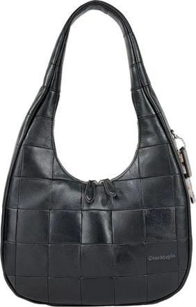 Coach Borsa a spalla trapuntata in pelle - - Bags - Donna - Grigio - ONE SIZE