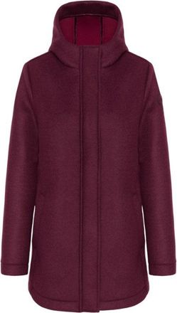 Colmar Bordeaux Wool Coat With Drawstring Hood