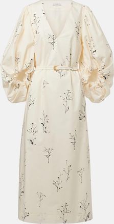 Altuzarra Abito lungo Corrie in cotone con stampa