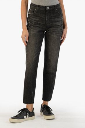 Kut from the Kloth Rachael High Rise Fab Ab Mom Jean In Distinguish Wash