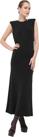 Patrizia Pepe Abito lungo con spalline e schiena scoperta - - Dresses - Donna - Nero - S