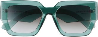 Kurt Geiger 55mm Square Sunglasses in Crystal Teal at Nordstrom Rack