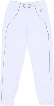 Nike Fleece Trainingsbroek - Dames - Trainingsbroeken - Wit - M - Katoen - Fitness