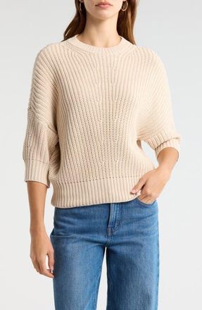 Vince Camuto Crewneck Sweater in Dusty Birch at Nordstrom, Size Xx-Small