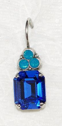 Mariana Womens Zhang Earrings In Blue / Teal
