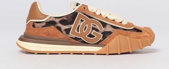 Dolce & Gabbana Sneakers DG Athletic Dolce & Gabbana in camoscio e nylon animalier