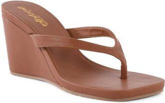 Seychelles Uptown Wedge Flip Flop in Brown at Nordstrom, Size 10