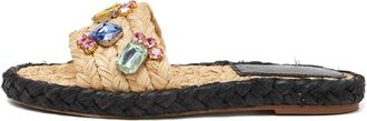 Tory Burch pre-owned braided embellished espadrilles - Neutrals