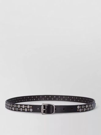 Christophe Lemaire leather studded belt