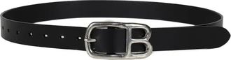 Doublet logo-buckle belt - Black