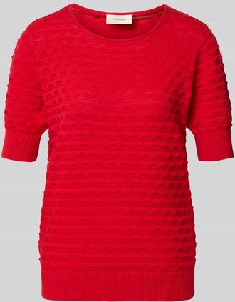 Freequent Strickpullover mit 1/2-Arm Modell Dodo in Rot, Gr&ouml;&szlig;e XXL