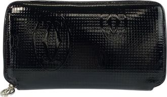 Cartier Black Patent Leather Long Wallet (Bi-Fold) (Pre-Owned)