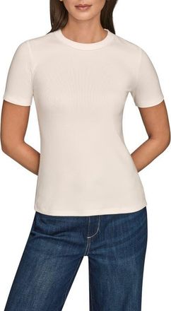 DKNY Crewneck Top in Cream at Nordstrom, Size X-Large
