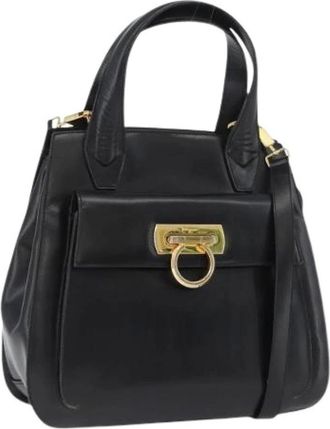 Ferragamo Pre-owned Handbags, female, Black, Size: ONE SIZE Pre-owned Hand Bag
