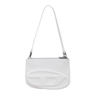 Diesel Twin-Pocket Schoudertas - Dames - Schoudertassen - Wit - ONE Size - Leer - Tassen