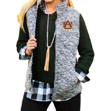 Gameday Couture Auburn University City Vest In Grey