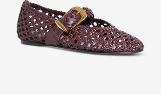 Zimmermann Leder-Ballerinas mit runder Spitze Helix