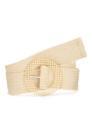 Lascana Tailleng&uuml;rtel LASCANA Stretchg&uuml;rtel, Bauchg&uuml;rtel, Damen, Gr. 80, beige (natur, beige), Kunstfaser, Flechtoptik, G&uuml;rtel Tailleng&uuml;rtel, mit Shaping-Effe