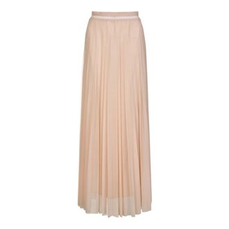 Forte_Forte Gonna Lunga Plisse - female - Forte Forte - Maxi Skirts - Beige - S - Skirts