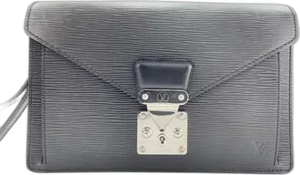 Louis Vuitton Black Clutch Bag Pochette (Pre-Owned)