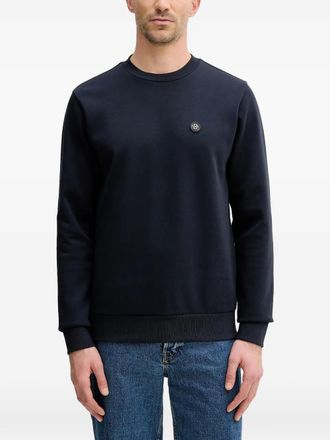 BOSS appliqu&eacute; crew-neck sweatshirt - Blue