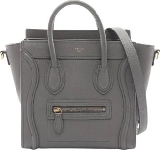 Celine Pre-owned Handbags, female, Gray, Size: ONE SIZE Pre-owned Vintage Handbag