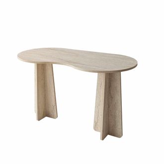Hanah Home Escritorio De Madera <> 120 X 60 X 75 Cm - Travertino