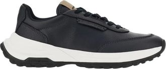 Emporio Armani Capsule Sneakers - Heren - Sneakers - Blauw - 41 EU - Leer - Schoenen