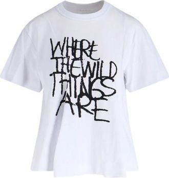 sacai T-shirt con grafica - Bianco