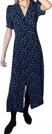 Emerson Fry Lucyia Antique Dress In Bea Flowers Midnight