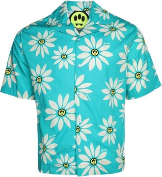 Barrow poplin-texture shirt - men - Fabric - S - Blue