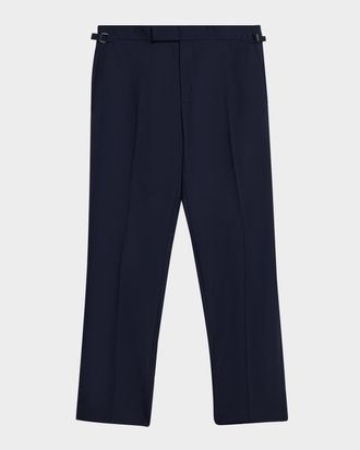 Tom Ford Men & apos;s O Connor 120s Wool Flat-Front Trousers