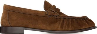 Saint Laurent Brown Suede Loafers