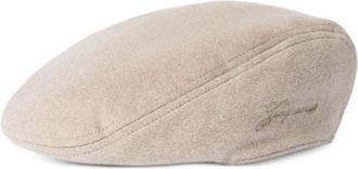 Jacquemus Beige Logo Beret Hat