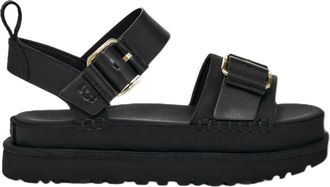 UGG Womens Goldenstar Villa Sandal, Black, 7