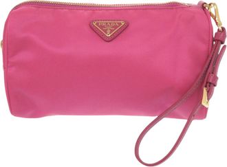 Prada Pink Nylon Pouch (Pre-Owned)