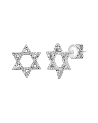 Sabrina Designs 14K 0.21 ct. tw. Diamond Star of David Earrings