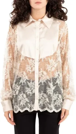 Hanita Mujer, Blusas y Camisas, Beige, Talla: S