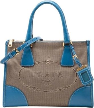 Prada Pre-owned Handbags, female, Brown, Size: ONE SIZE Pre-owned Vintage Satchel