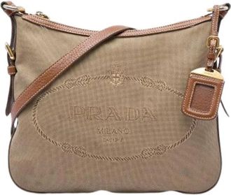 Prada Borsa Crossbody Vintage Pre-owned - - Pre-owned - Donna - Beige - ONE SIZE
