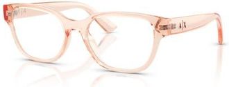 A|X Armani Exchange 53mm Cat Eye optical glasses in Pink at Nordstrom