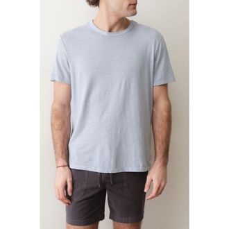 Marine Layer Relaxed Hemp & Cotton T-Shirt in Soft Chambray at Nordstrom, Size Xx-Large