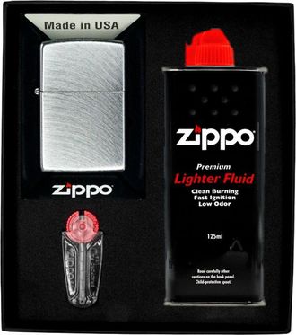 OEM Juego De Encendedores Zippo Reg Chrome Arch Regalo N.&deg; 1