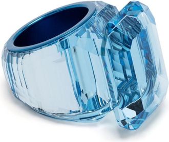 Swarovski Lucent motif ring - women - Swarovski Crystal - 52 - Blue