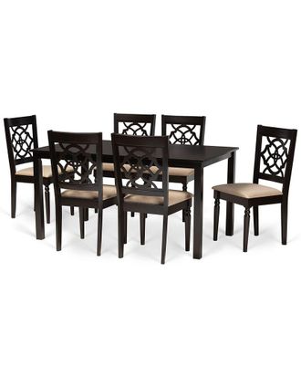Baxton Studio Dnu Baxton Studio Renaud 7Pc Dining Set