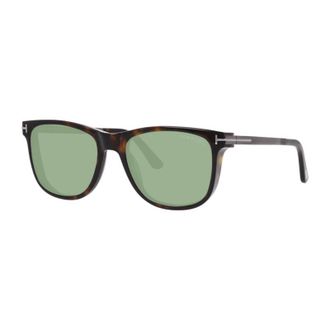 Tom Ford Sunglasses Square Full Rim, Matte Blue Frame And Smoke Mirror Lens Ft110491C