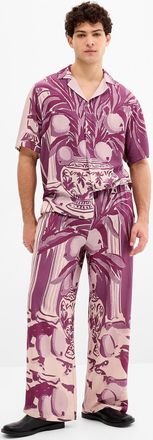 On Vacation Mens Capri monochrome pant