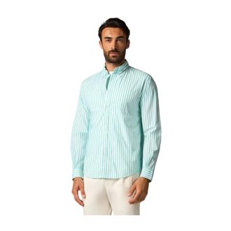 Brooks Brothers Vrijdag Shirt - Heren - Casual Overhemden - Groen - XL - Katoen - Overhemden