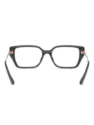 Michael Kors Crete square-frame glasses - women - Metal/Acetate - 54 - Black